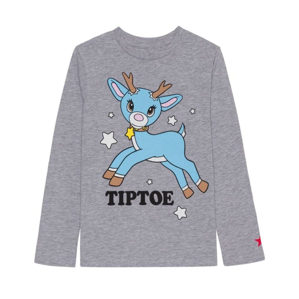 Hybrid Boys Reindeer Graphic T-Shirt, , Big Kids (8-20), M, DM